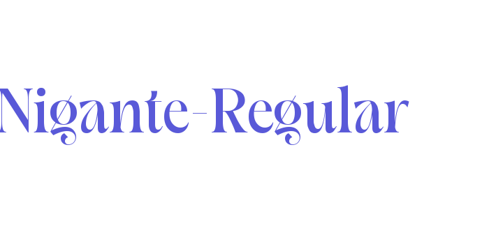 Nigante-Regular Font Download