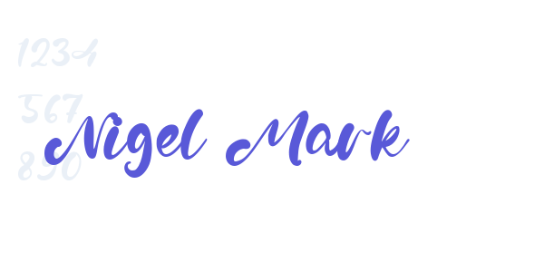 Nigel Mark font free