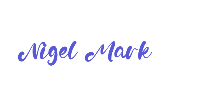 Nigel Mark Font Download