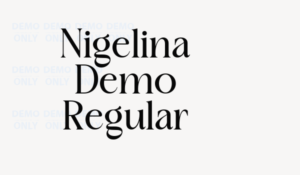 Nigelina Demo Regular Font