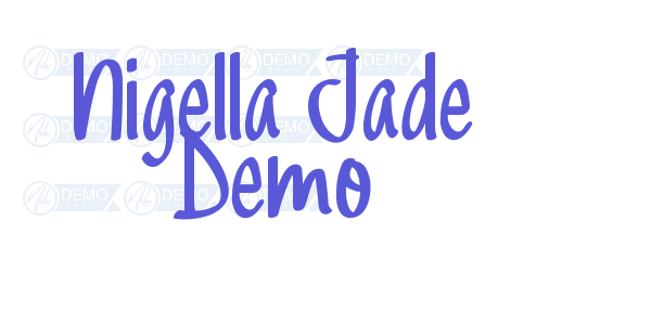 Nigella Jade Demo font