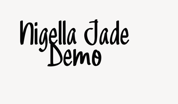 Nigella Jade Demo Font