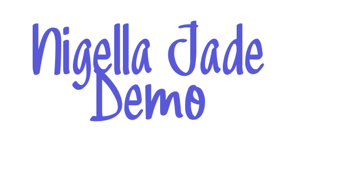 Nigella Jade Demo Font