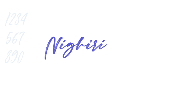 Nighiri font