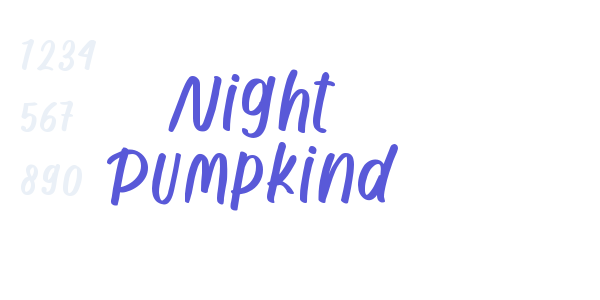 Night Pumpkind font