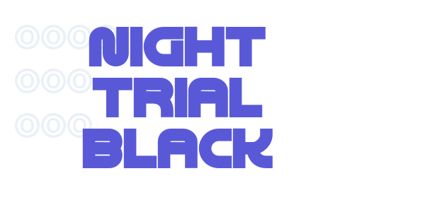 Night Trial Black font