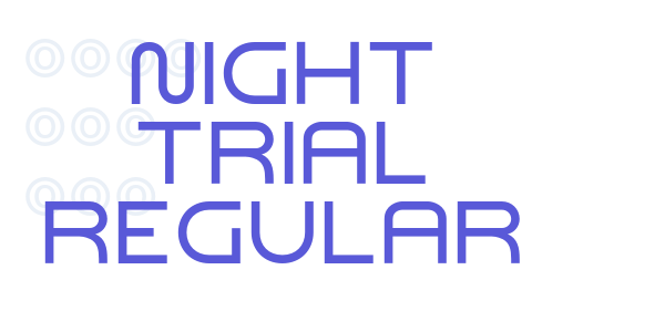 Night Trial Regular font free