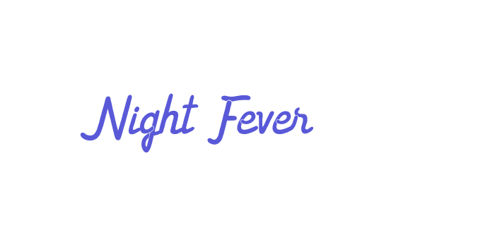 Night Fever Font Download