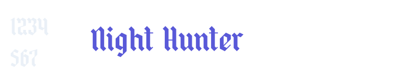 Night Hunter-related font