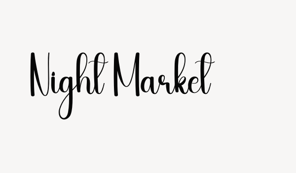 Night Market Font