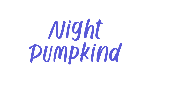 Night Pumpkind Font