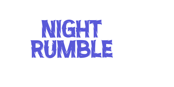 Night Rumble Font Download