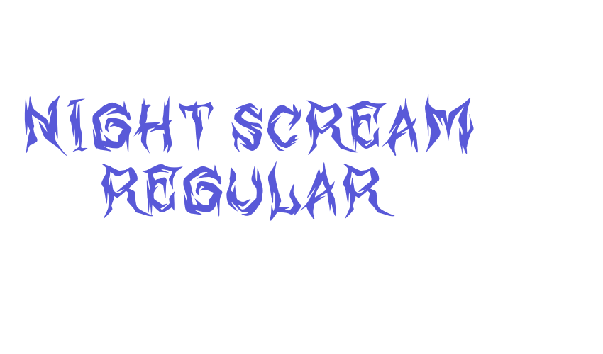 Night Scream Regular Font Download