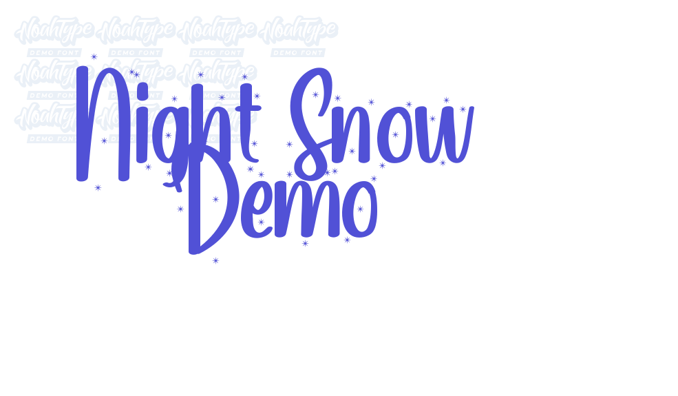 Night Snow Demo-font-download