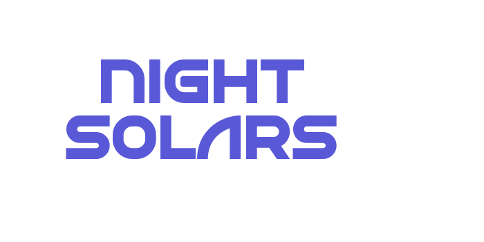 Night Solars Font Download