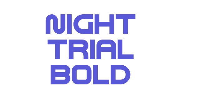 Night Trial Bold Font Download