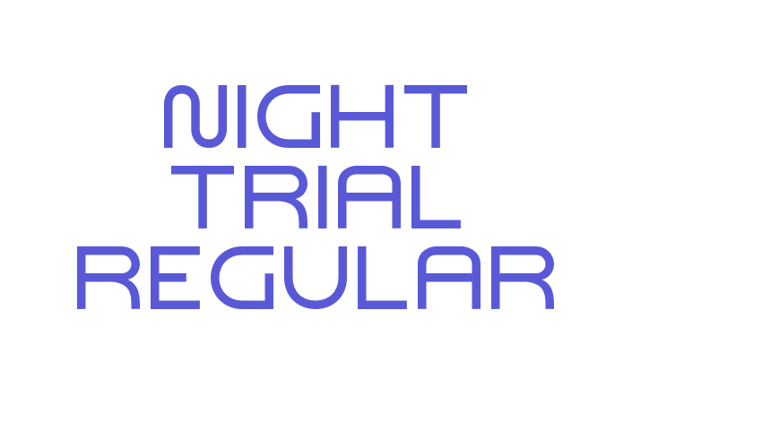 Night Trial Regular Font