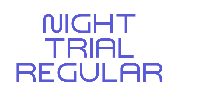 Night Trial Regular Font Download