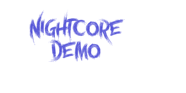 Nightcore Demo font