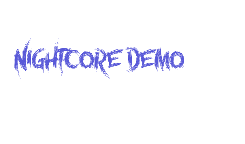 Nightcore Demo Font Download