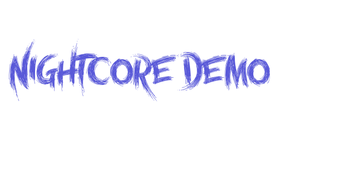 Nightcore Demo Font Download