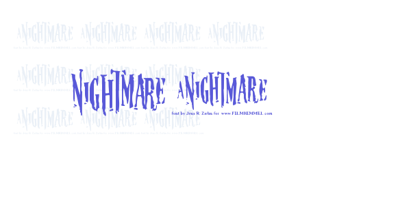 Nightmare 5 font free