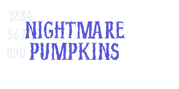 Nightmare Pumpkins font free