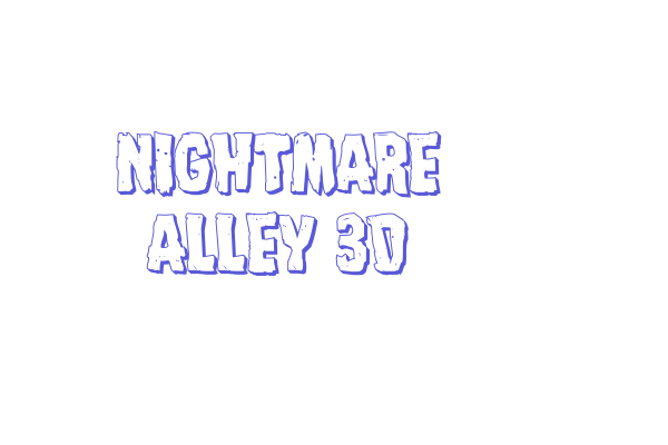 Nightmare Alley 3D Font