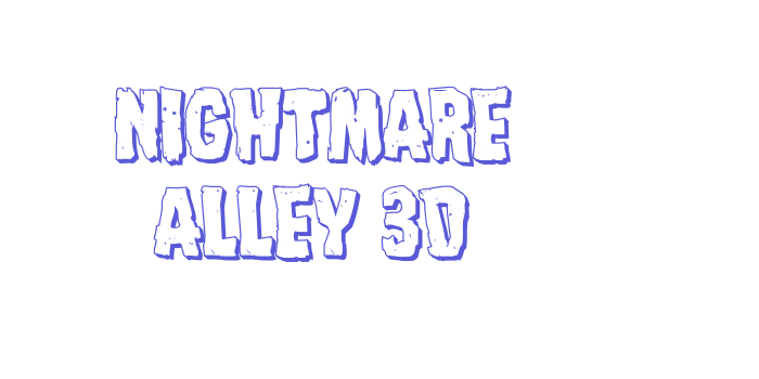 Nightmare Alley 3D Font