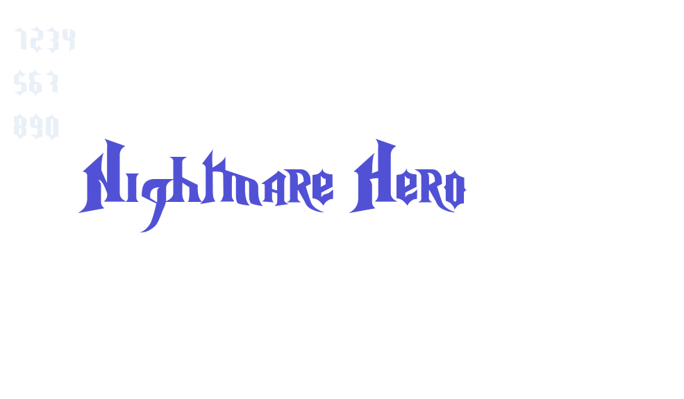 Nightmare Hero-font-download