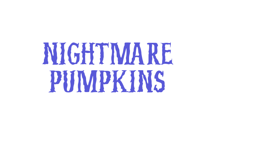 Nightmare Pumpkins Font Download