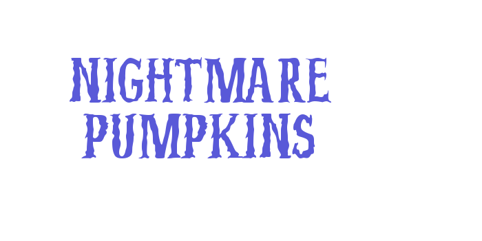 Nightmare Pumpkins Font Download