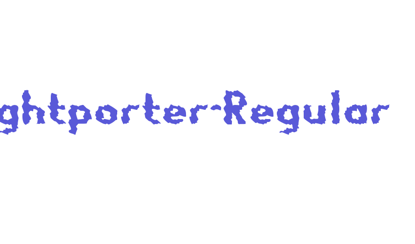 Nightporter-Regular Font Download