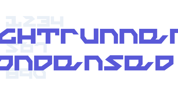 Nightrunner Condensed font free