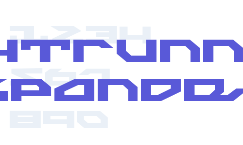 Nightrunner Expanded Font