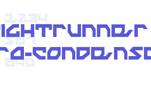 Nightrunner Extra-Condensed font free