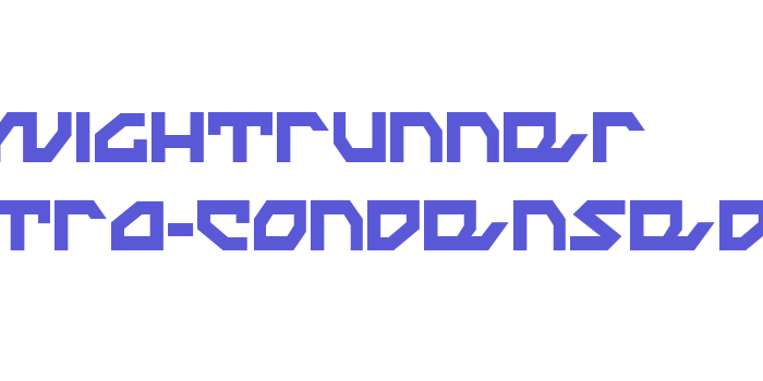 Nightrunner Extra-Condensed Font Download