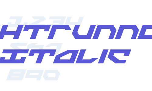 Nightrunner Italic Font