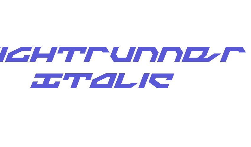 Nightrunner Italic Font