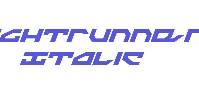 Nightrunner Italic Font Download