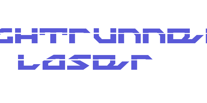 Nightrunner Laser Font