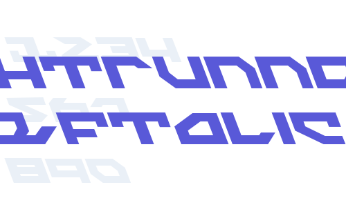 Nightrunner Leftalic Font