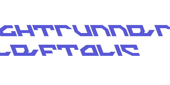 Nightrunner Leftalic Font Download