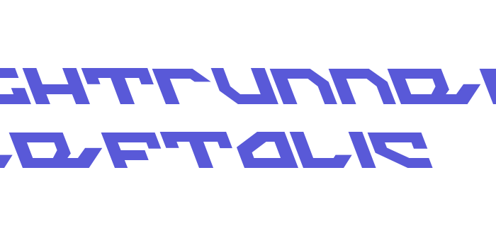 Nightrunner Leftalic Font