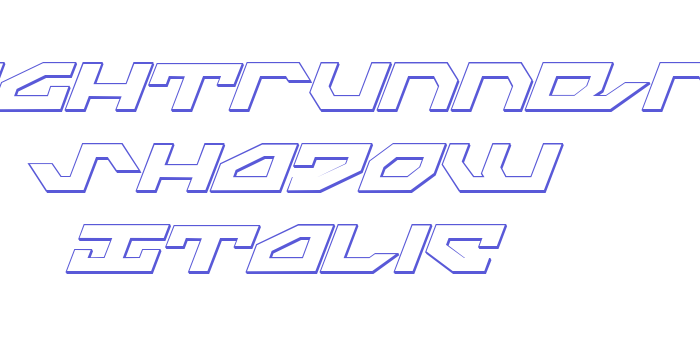 Nightrunner Shadow Italic Font Download