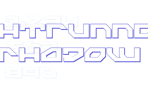 Nightrunner Shadow Font