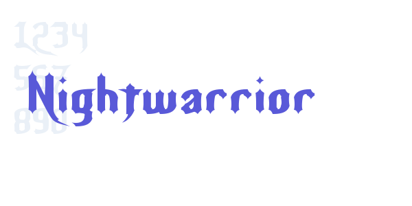 Nightwarrior font free