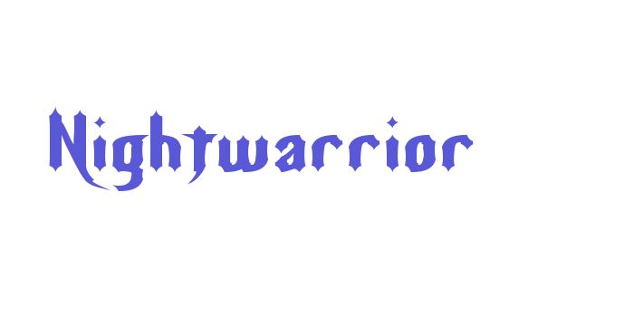 Nightwarrior Font Download