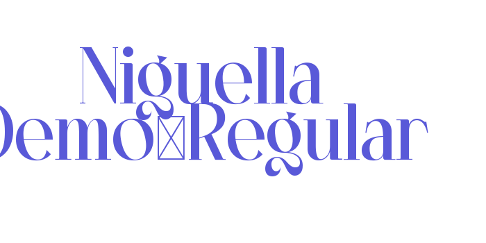 Niguella Demo-Regular Font Download