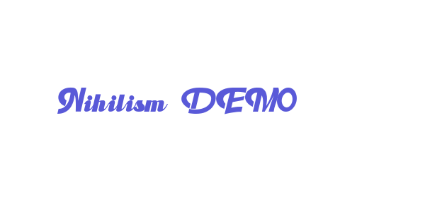 Nihilism DEMO font free